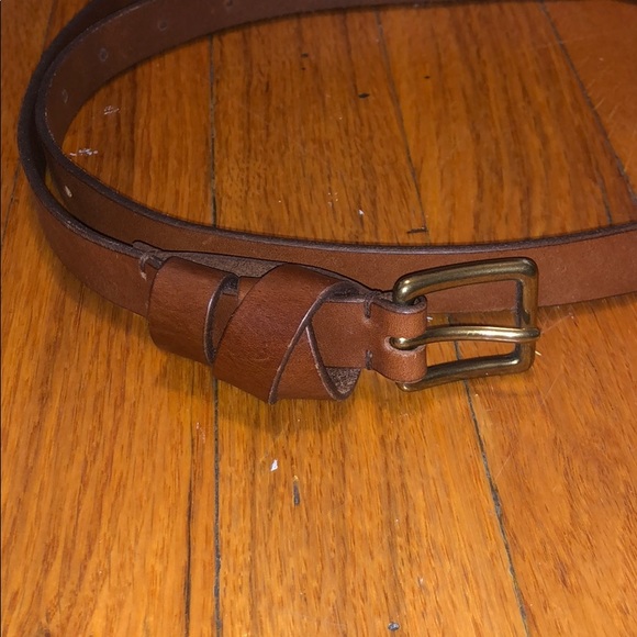 madewell leather crisscross skinny belt